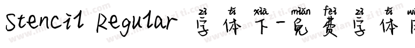 Stencil Regular 字体下字体转换
